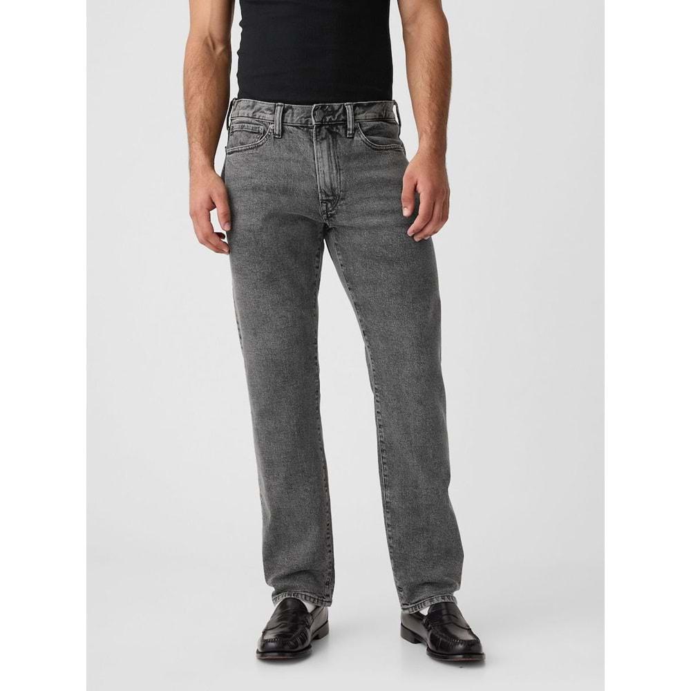 Gap V-Straıght Grey Cıtrus Jeans 796610000 Düz Kalıp Erkek Kot Pantolon