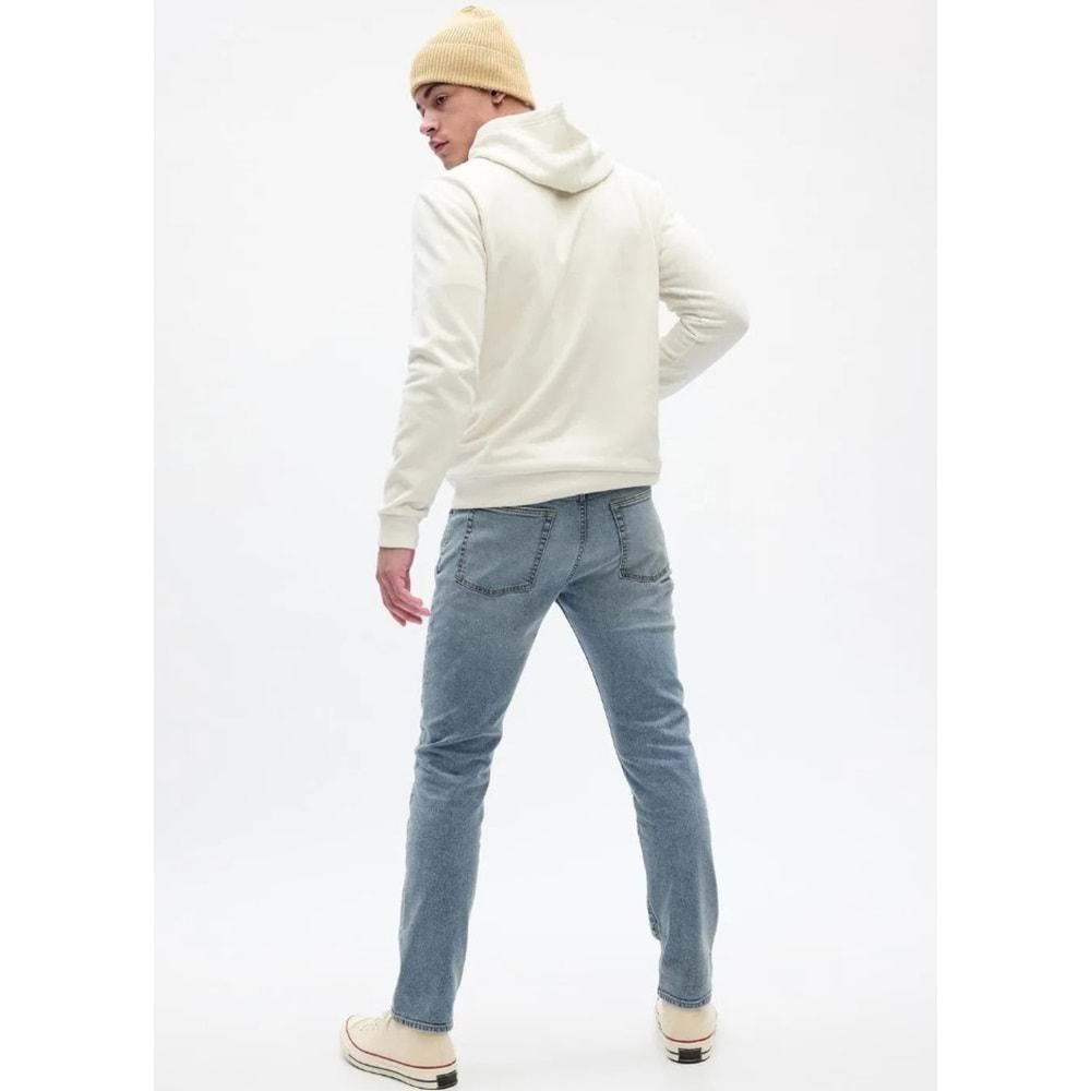 Gap V-Slım Opp Lt Adu 831333000 GapFlex Slim Jean Pantolon Dar Kalıp Erkek Kot Pantolon