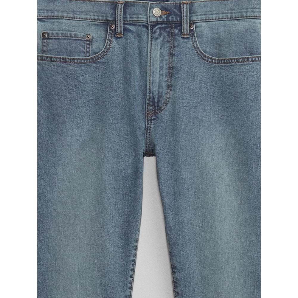 Gap V-Slım Opp Lt Adu 831333000 GapFlex Slim Jean Pantolon Dar Kalıp Erkek Kot Pantolon