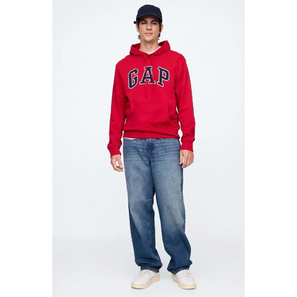 Gap V-Frch Ft Herıtage Logo Po Snl - 868460007 Erkek Kapüşonlu Sweatshirt