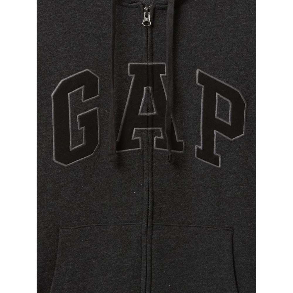 Gap V-Frch Ft Herıtage Logo Po Fz - 868454012 Erkek Kapüşonlu Fermuarlı Sweatshirt