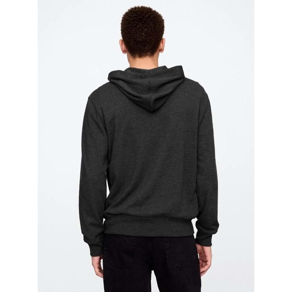 Gap V-Frch Ft Herıtage Logo Po Fz - 868454012 Erkek Kapüşonlu Fermuarlı Sweatshirt