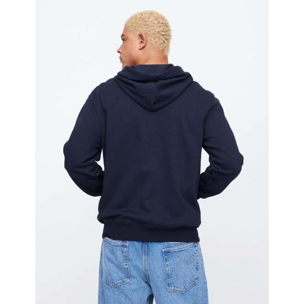 Gap V-Heritage Gap Logo Fz 851516 Erkek Kapüşonlu Fermuarlı Sweatshirt