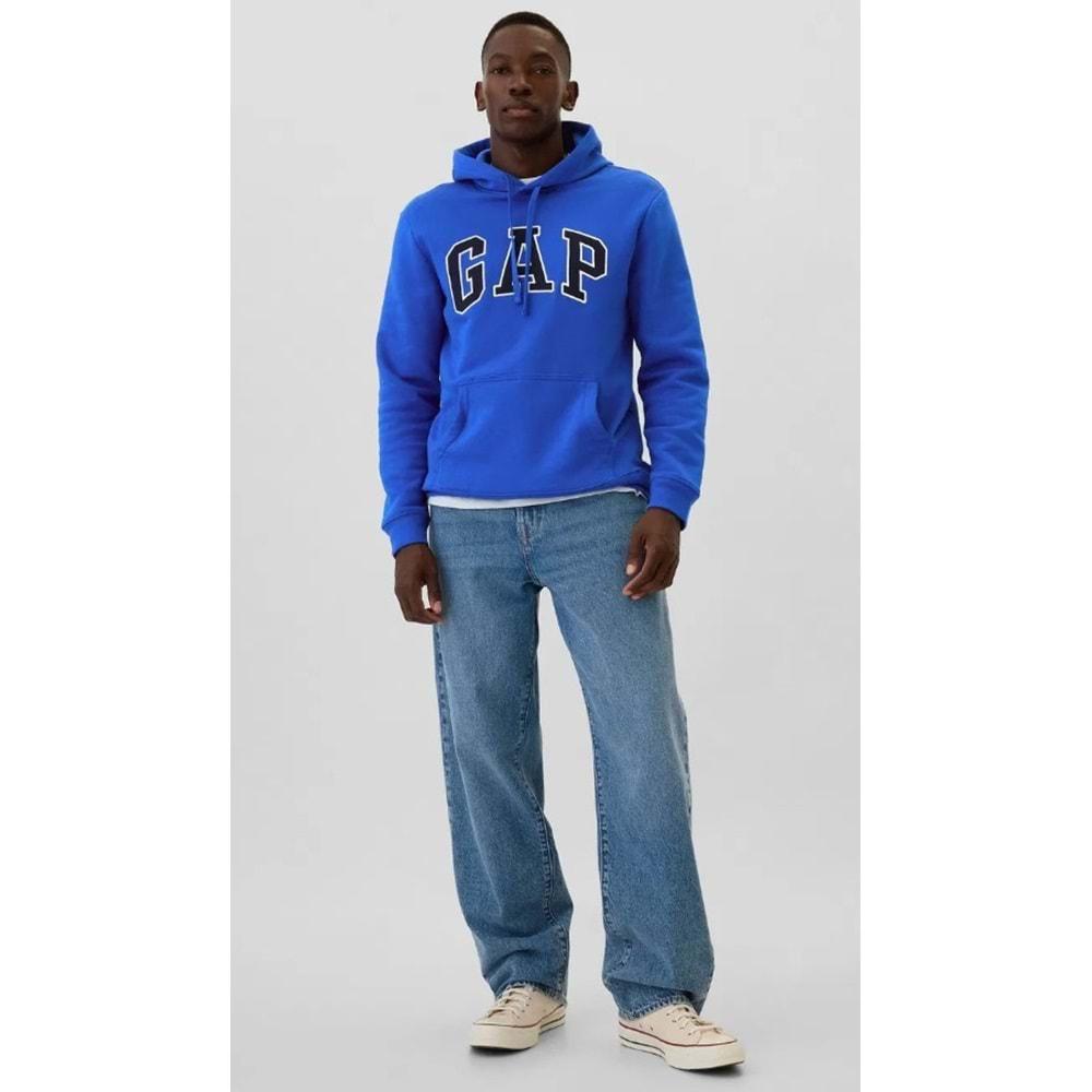 Gap V-Heritage Gap Logo SNL 674148 Erkek Kapüşonlu Sweatshirt