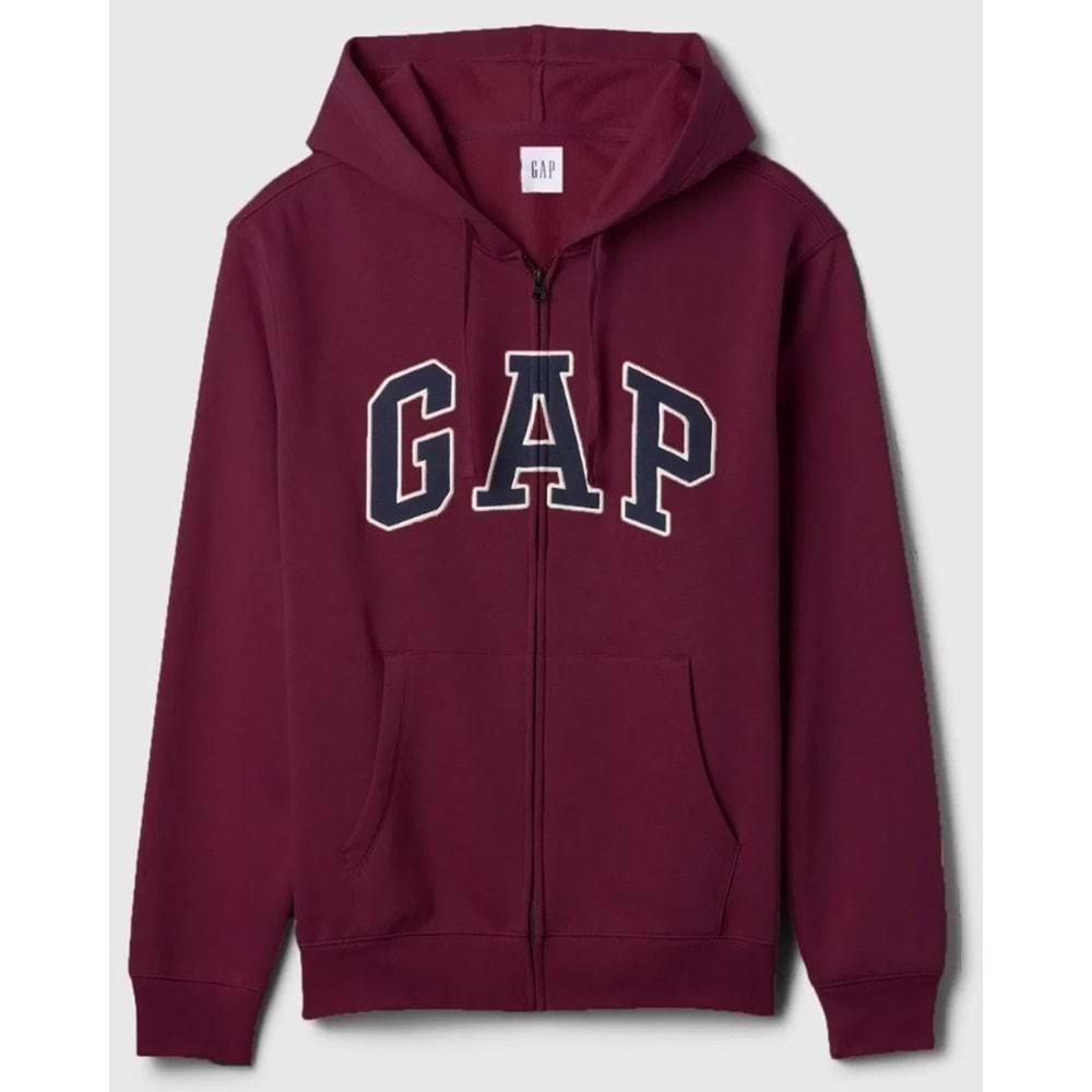 Gap V-Heritage Gap Logo Fz-Snl 674144 Erkek Kapüşonlu Fermuarlı Sweatshirt