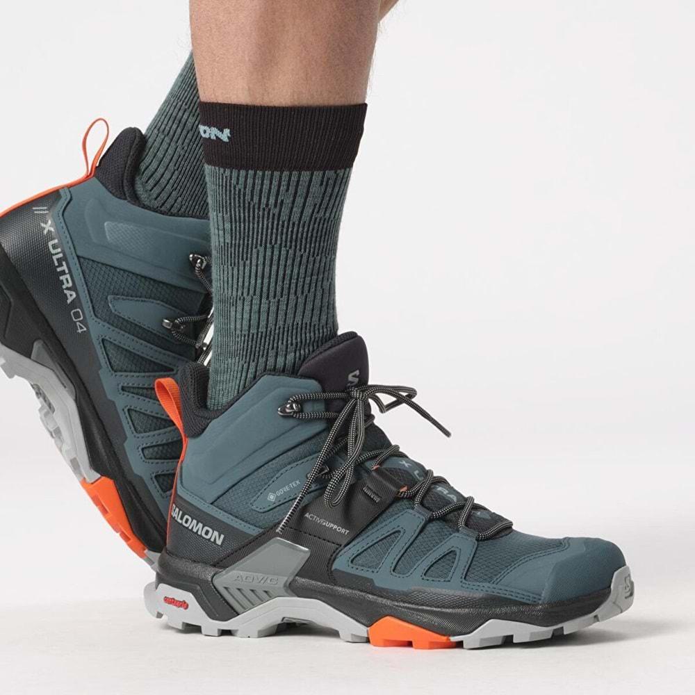 Salomon X Ultra 4 Mıd Gtx Gore-Tex® L47352600 Hiking Patika Tırmanış Erkek Outdoor Bot