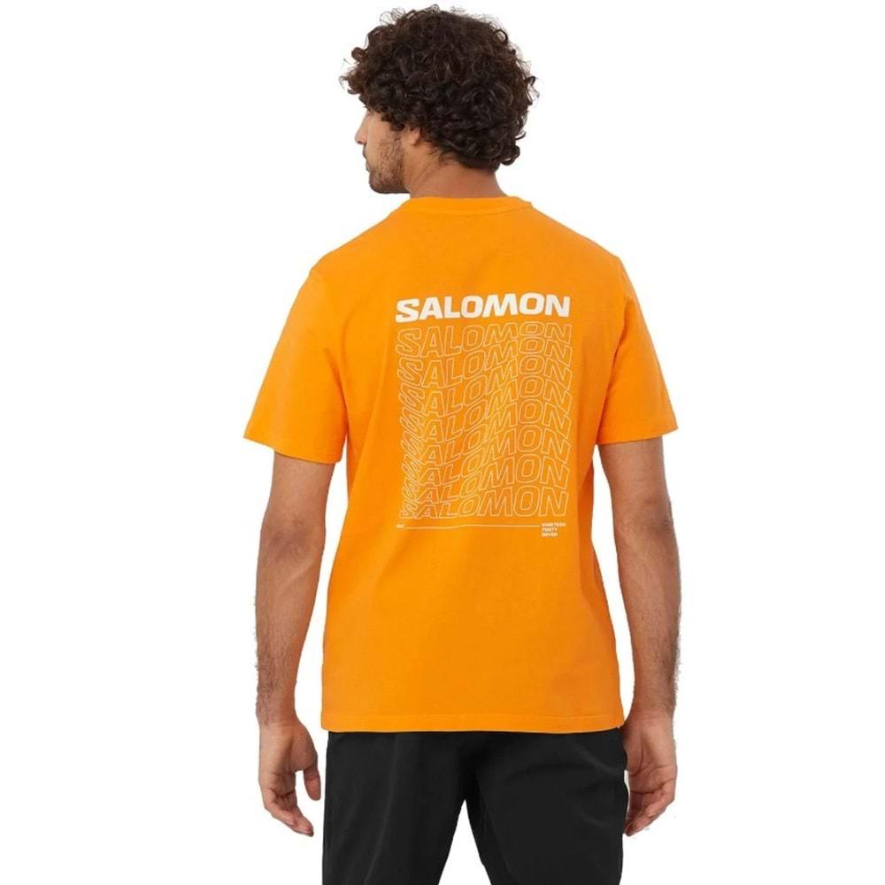 Salomon LC2219700 Graphic Perf SS Tee Tişört Erkek T-Shirt