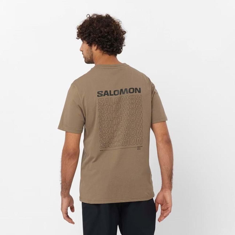 Salomon LC2247200 Graphic Perf SS Tee Tişört Erkek T-Shirt