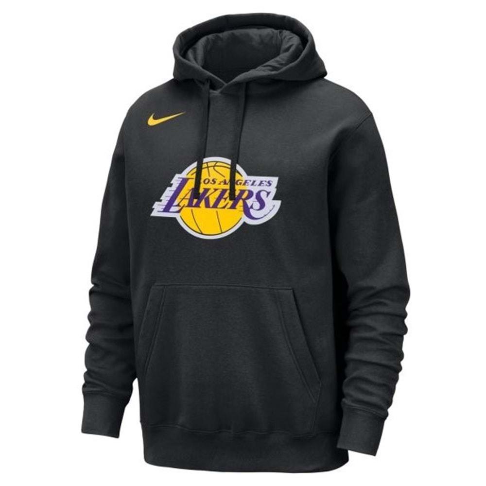 Nike Los Angeles Lakers NBA Erkek Basketbol Sweatshirt DX9997-010 Erkek Kapüşonlu Sweatshirt