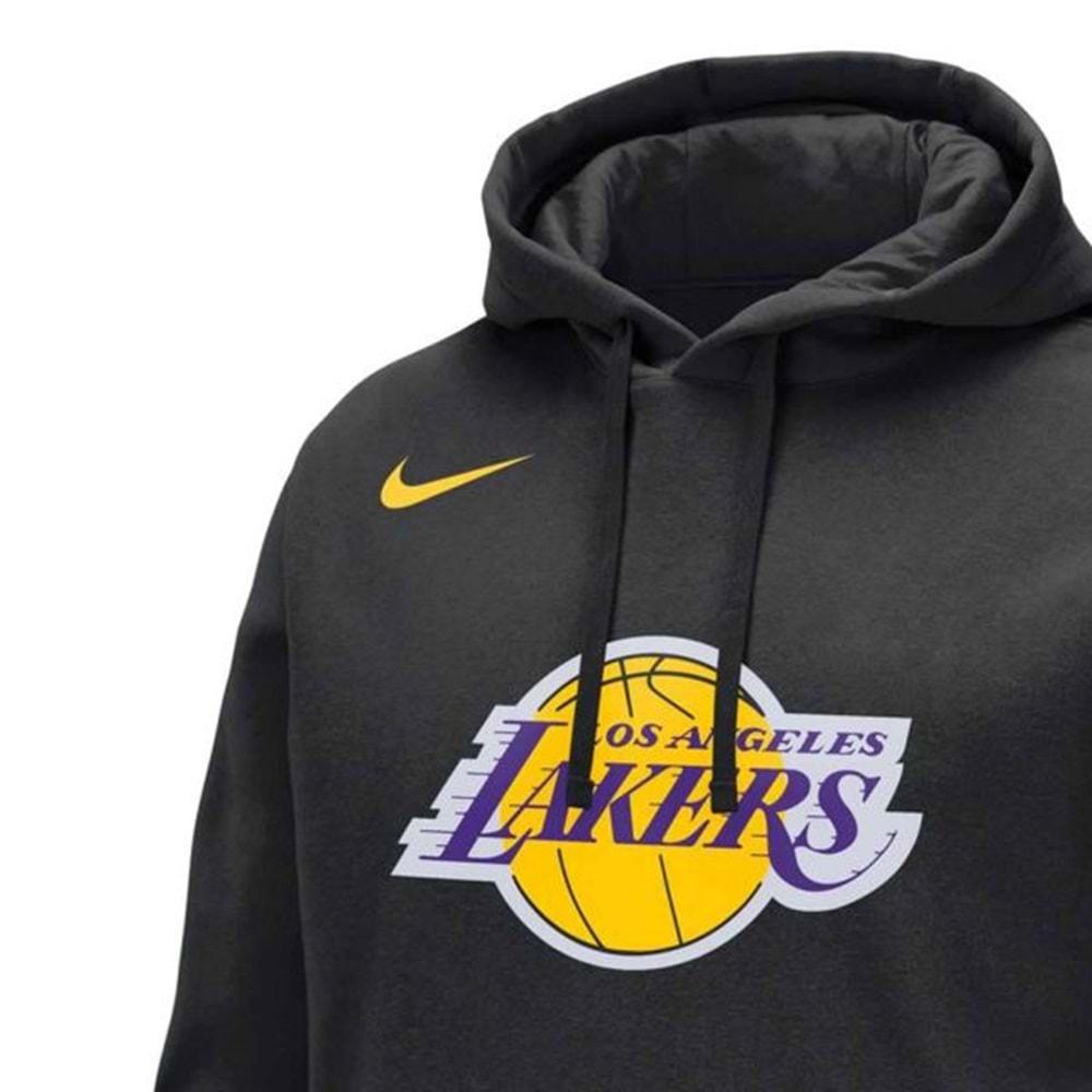 Nike Los Angeles Lakers NBA Erkek Basketbol Sweatshirt DX9997-010 Erkek Kapüşonlu Sweatshirt