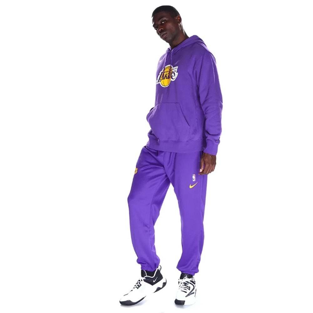 Nike Los Angeles Lakers NBA Erkek Basketbol Sweatshirt DX9997-504 Erkek Kapüşonlu Sweatshirt