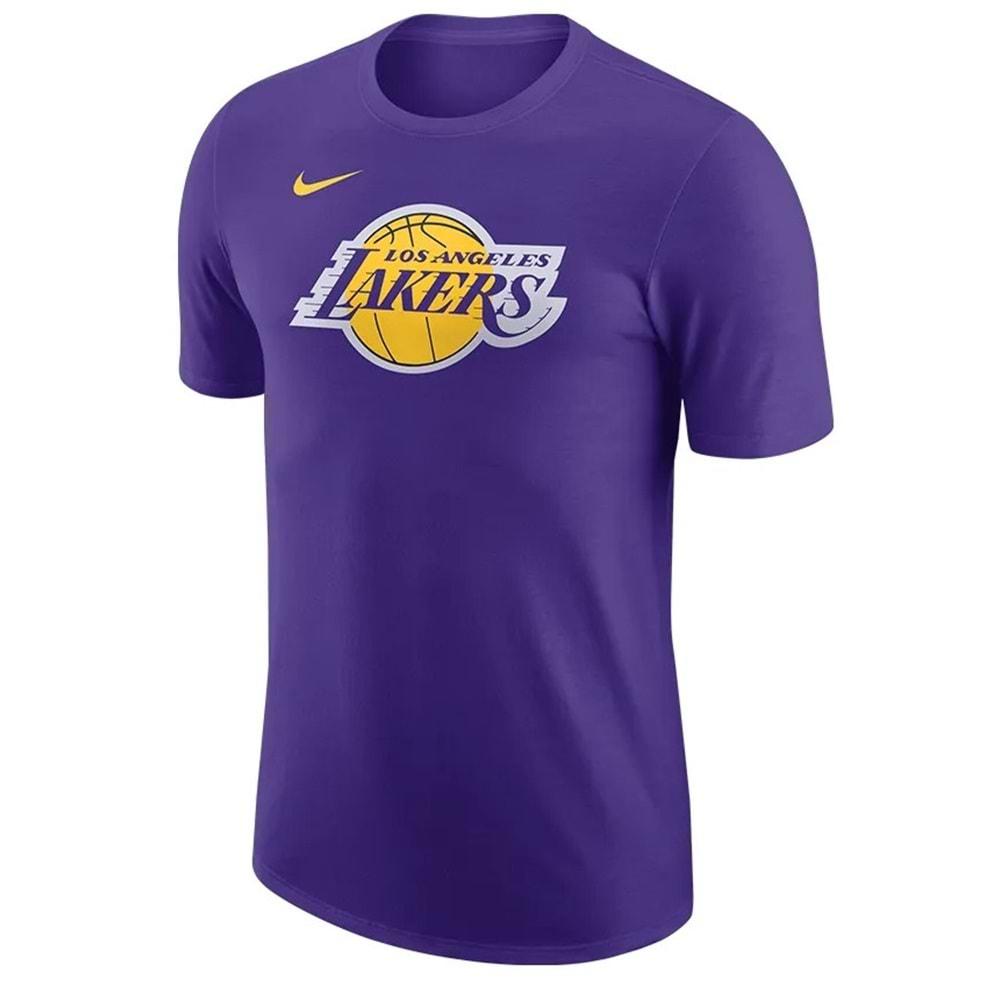 Nike Los Angeles Lakers NBA Erkek Basketbol T-Shirt FJ0243-504 Kısa Kol Tişort Erkek T-Shirt