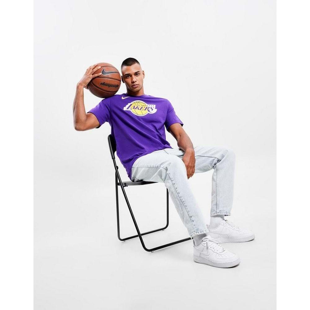 Nike Los Angeles Lakers NBA Erkek Basketbol T-Shirt FJ0243-504 Kısa Kol Tişort Erkek T-Shirt