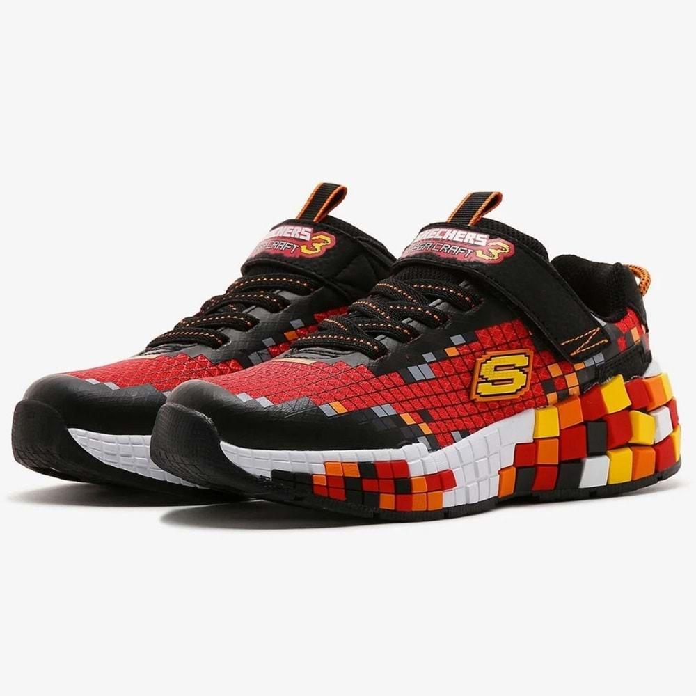 Skechers Megacraft 3.0 402182L-BKRD Ortopedik Çocuk Spor Ayakkabı
