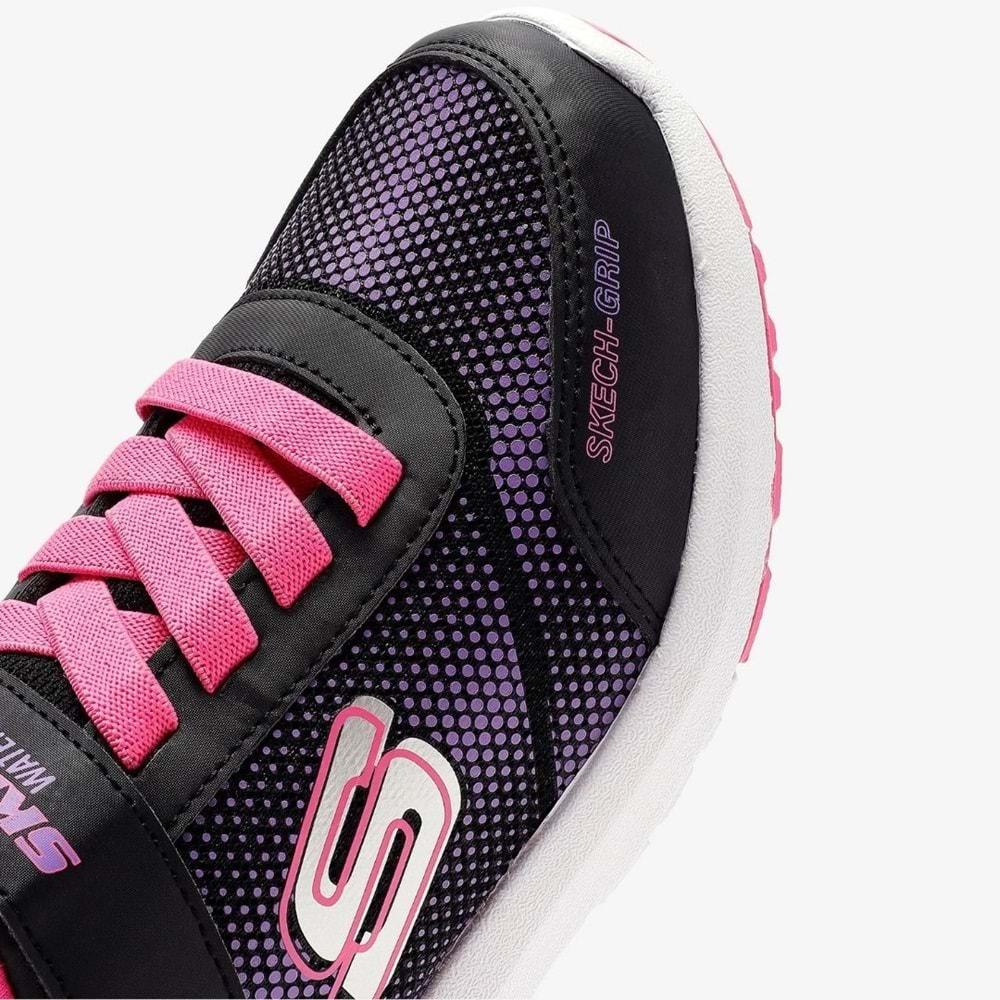 Skechers Dynamic Tread Journey Time 303387L-BKHP Waterproof Ortopedik Çocuk Spor Ayakkabı