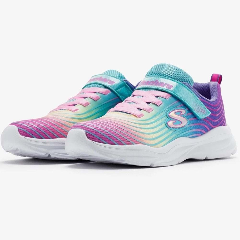 Skechers Power Jams-Pastel Speed 303554L-Tqmt Ortopedik Çocuk Spor Ayakkabı