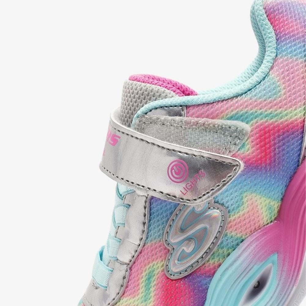 Skechers Twisty Glow - Sorbet Swirl 303716L-SMLT Ortopedik Işıklı Çocuk Spor Ayakkabı