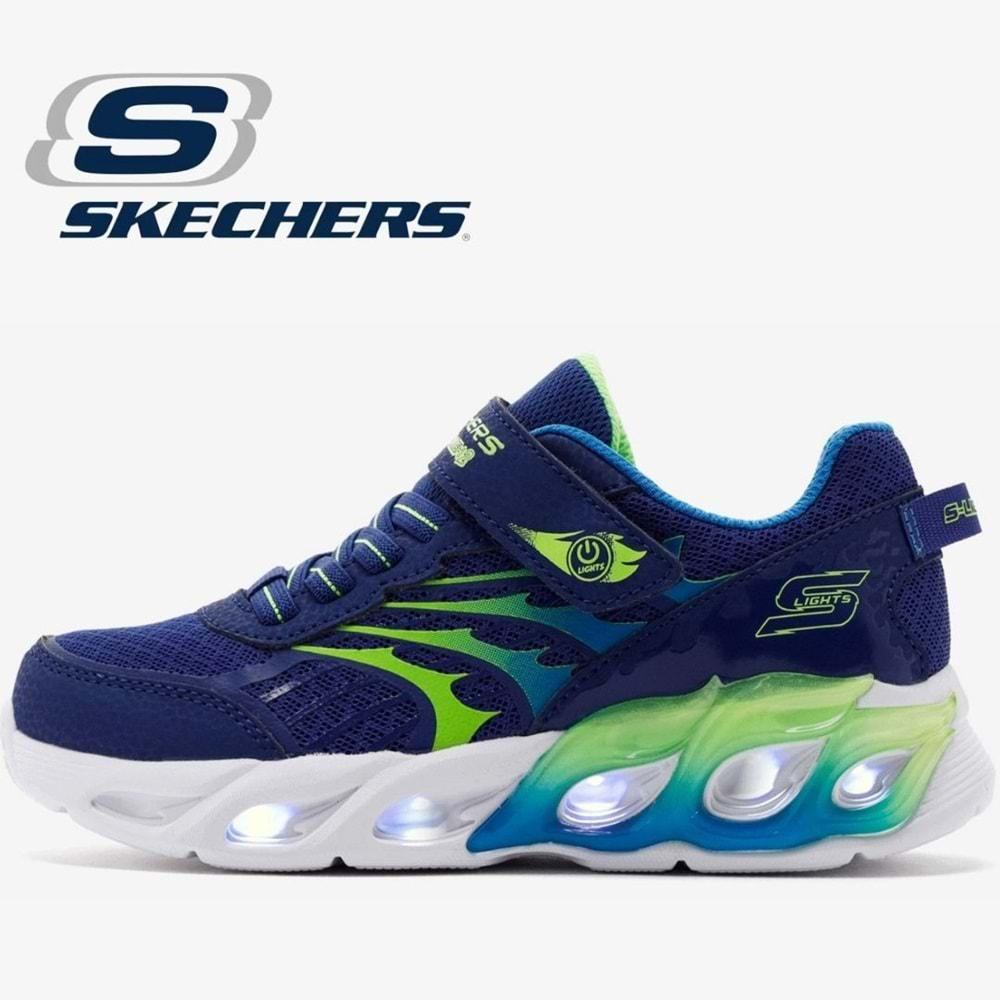 Skechers Thermo - Flash 2.0 400099L-NVBL Ortopedik Işıklı Çocuk Spor Ayakkabı