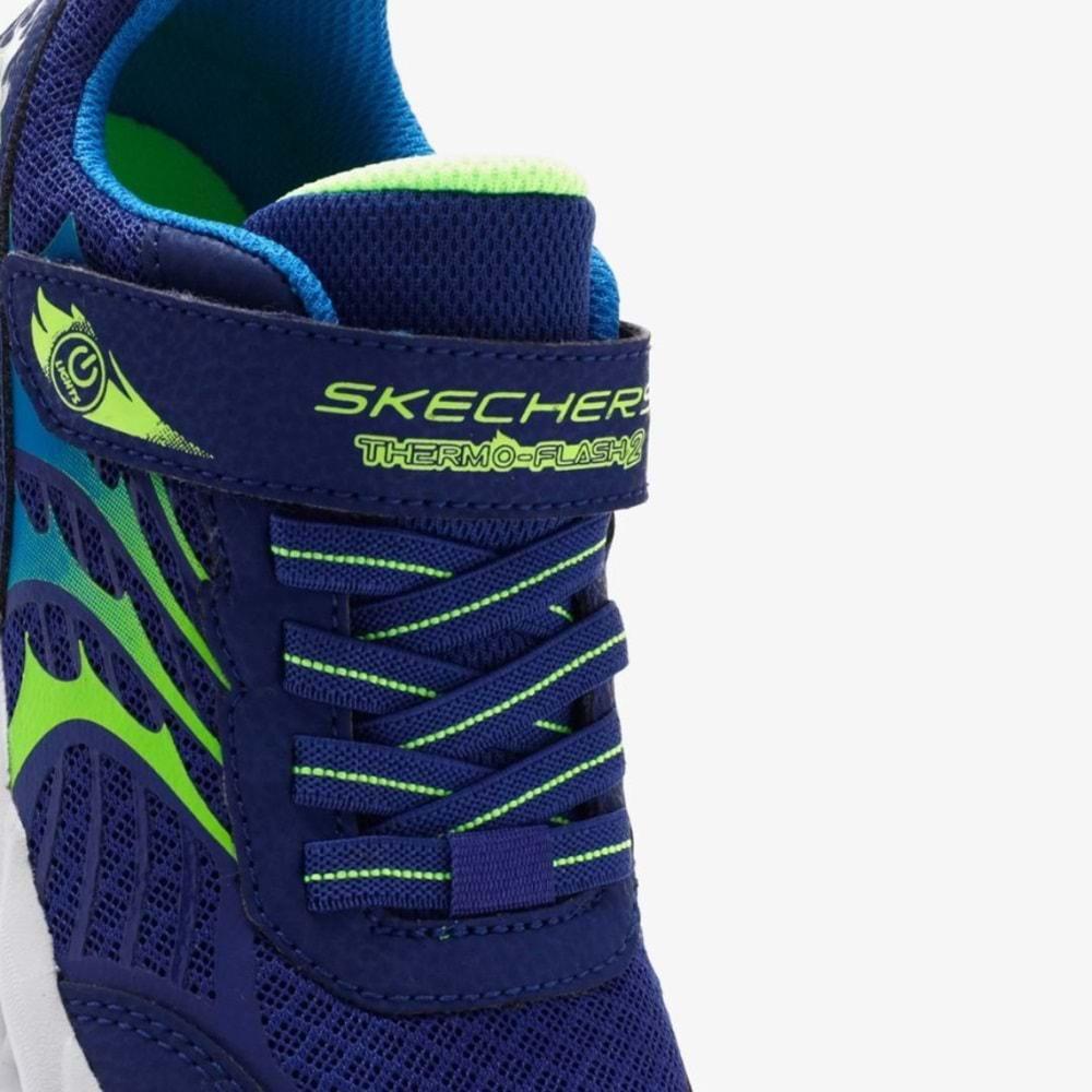 Skechers Thermo - Flash 2.0 400099L-NVBL Ortopedik Işıklı Çocuk Spor Ayakkabı