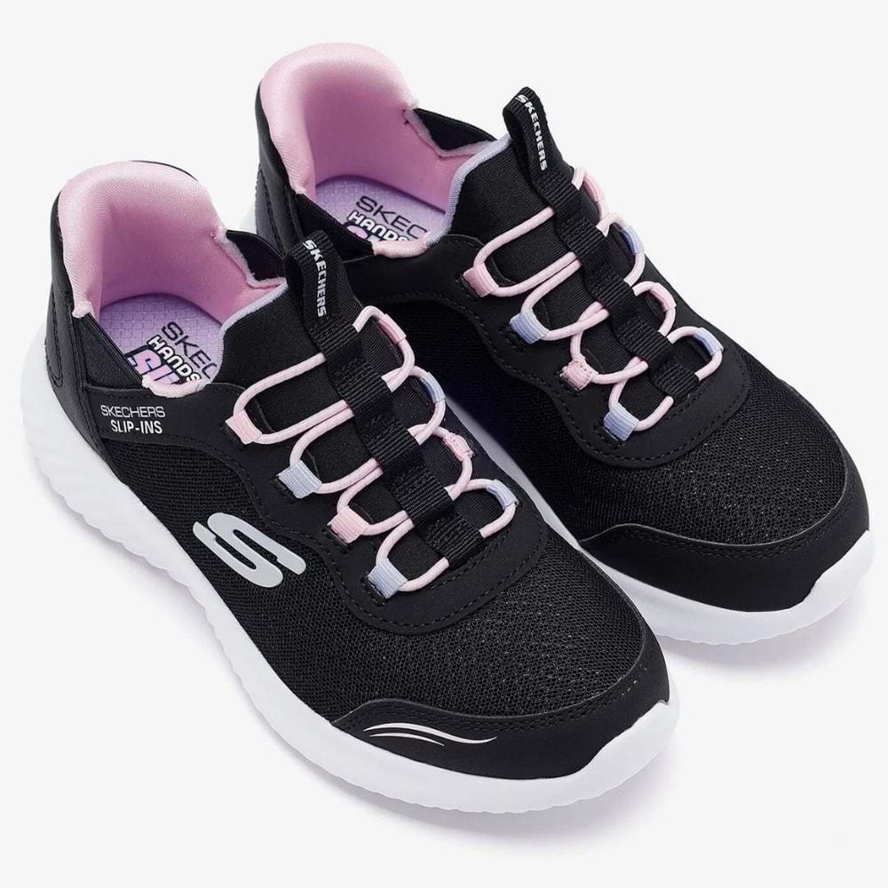 Skechers Bounder Slip-İns Simle Cute 303585L-BLK Ortopedik Çocuk Spor Ayakkabı