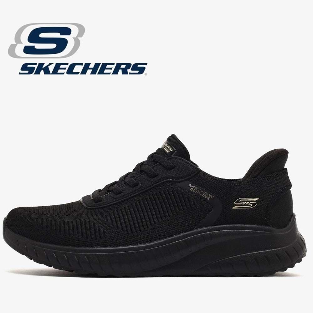 Skechers Bobs Squad Chaos Current Muse 117497-BBK Unisex Spor Ayakkabı