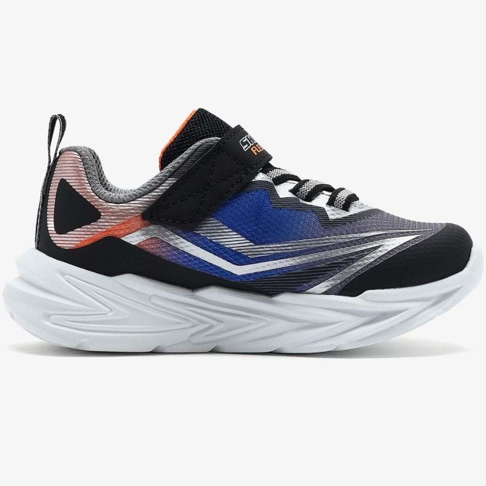 Skechers Flexglow Ultra 400139N-BKSL Ortopedik Işıklı Çocuk Spor Ayakkabı