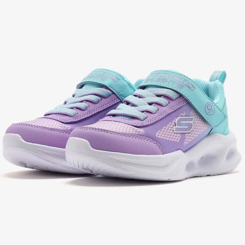 Skechers Sola Glow - Ombre Deluxe 303714L-TQLV Ortopedik Işıklı Çocuk Spor Ayakkabı