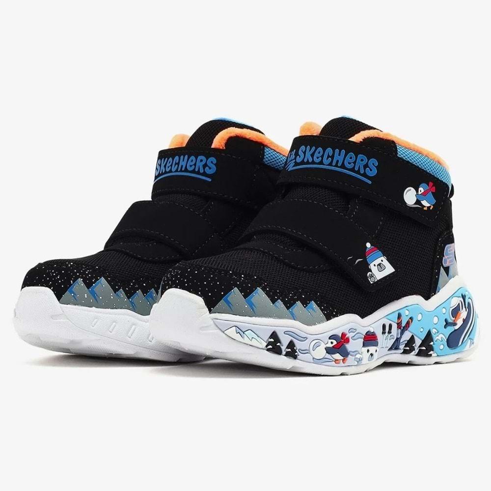 Skechers Play Scene Frosty Pals 407319N-BKMT Ortopedik Bebek Çocuk Bot