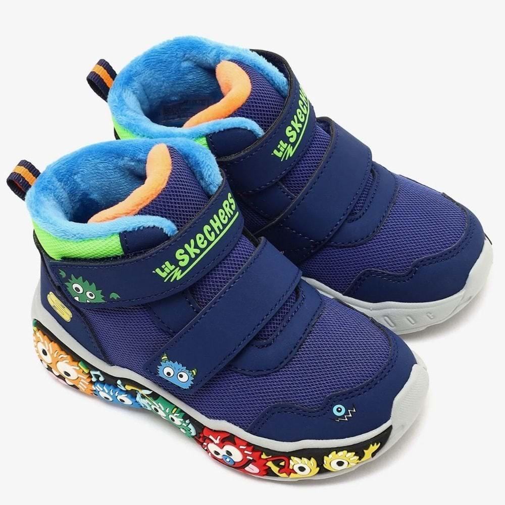 Skechers Play Scene Frosty Pals 407319N-NVMT Ortopedik Bebek Çocuk Bot