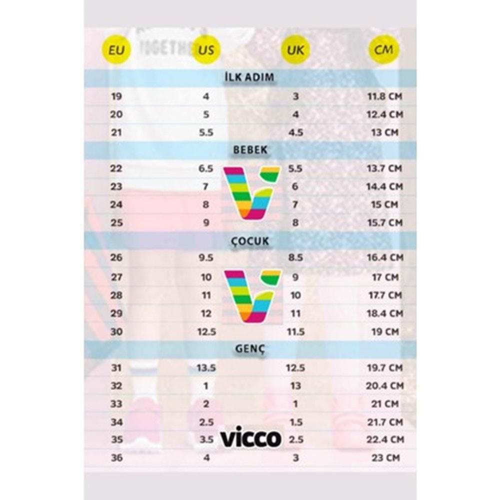 Vicco Sun Işıklı Ortopedik Çocuk Spor Ayakkabı