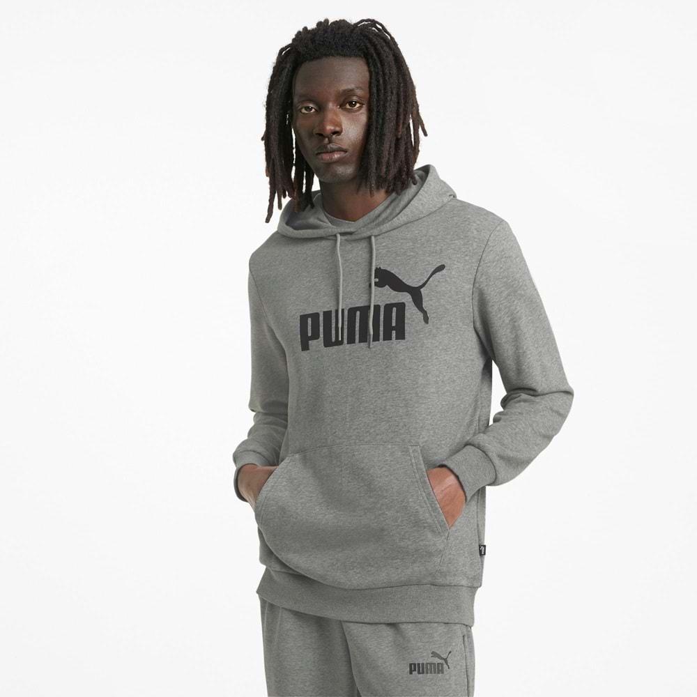 Puma 586688-03 ESS Big Logo Hoodie Erkek Kapüşonlu Sweatshirt