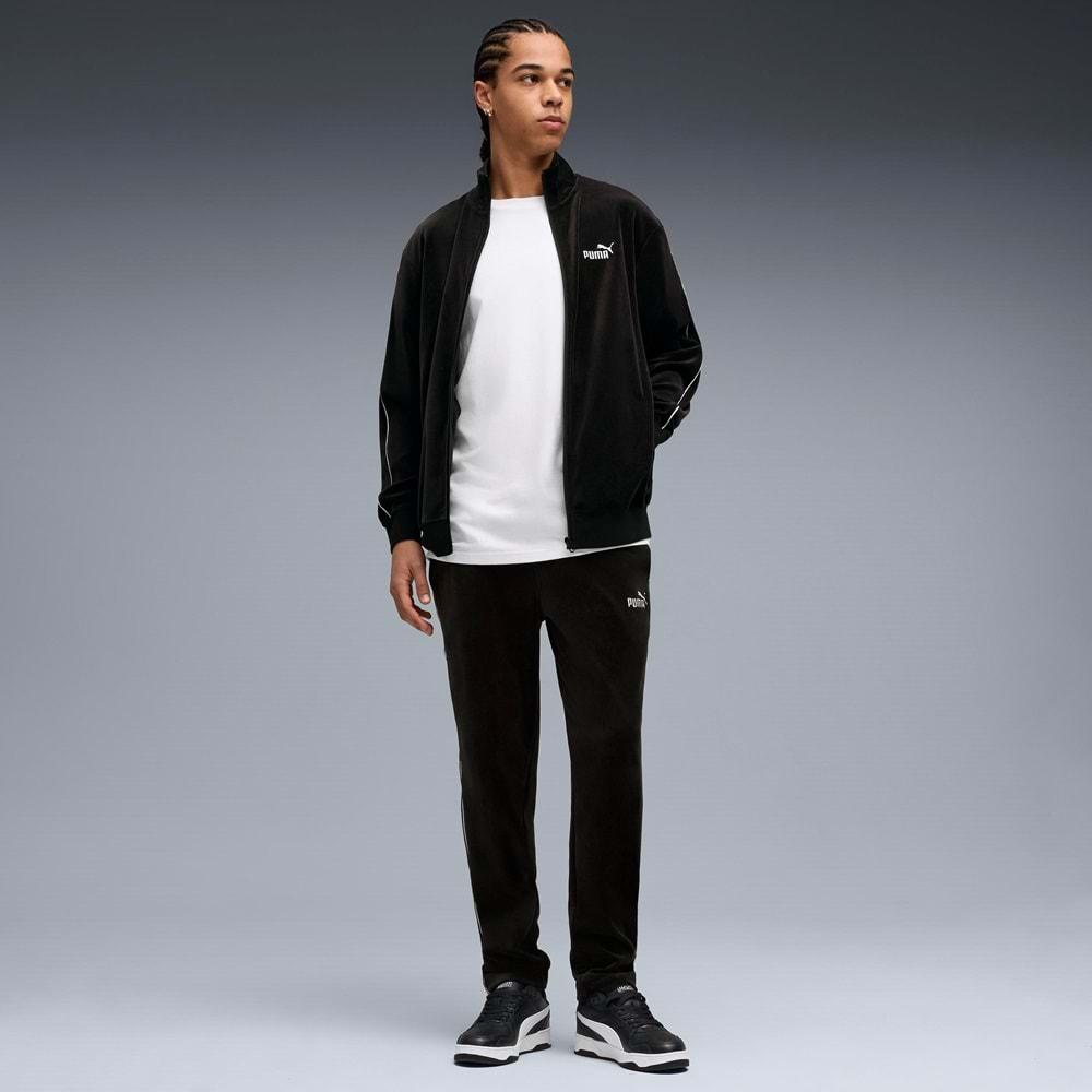 Puma ESS Elevated Velour Pants 689117-01 Kadife Erkek Eşofman Altı