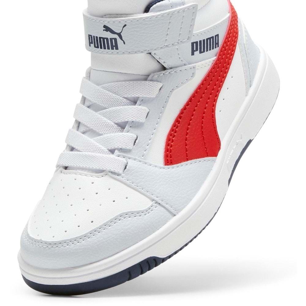 Puma Rebound V6 Mid AC+ PS 393832-09 Ortopedik Çocuk Spor Ayakkabı