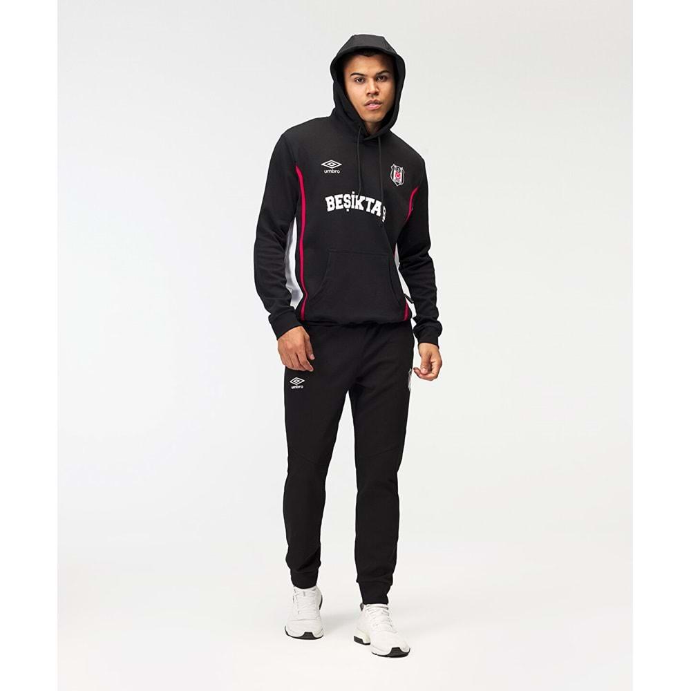 Beşiktaş S.K. Bjk Umbro 25/26 Takım Antrenman Pamuklu Erkek Kapüşonlu Sweatshirt
