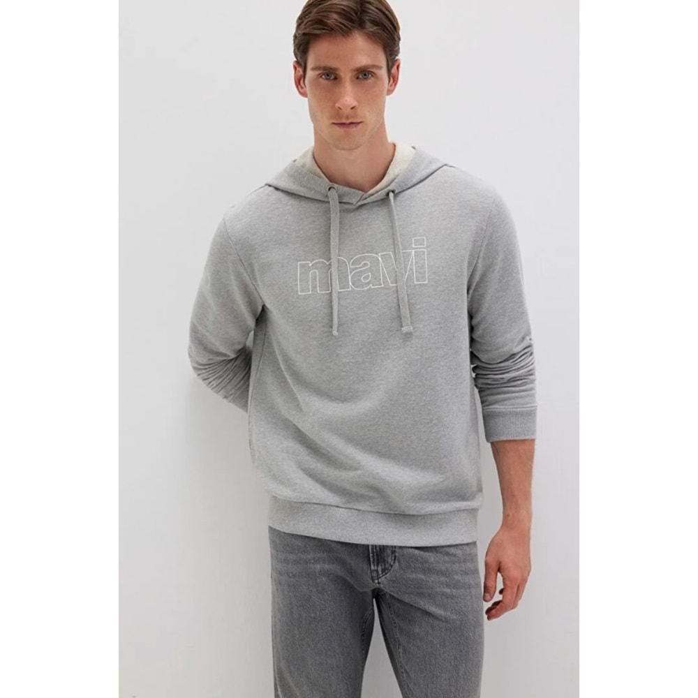 Mavi 065606-28387 Logo Baskılı Kapüşonlu Erkek Sweatshirt