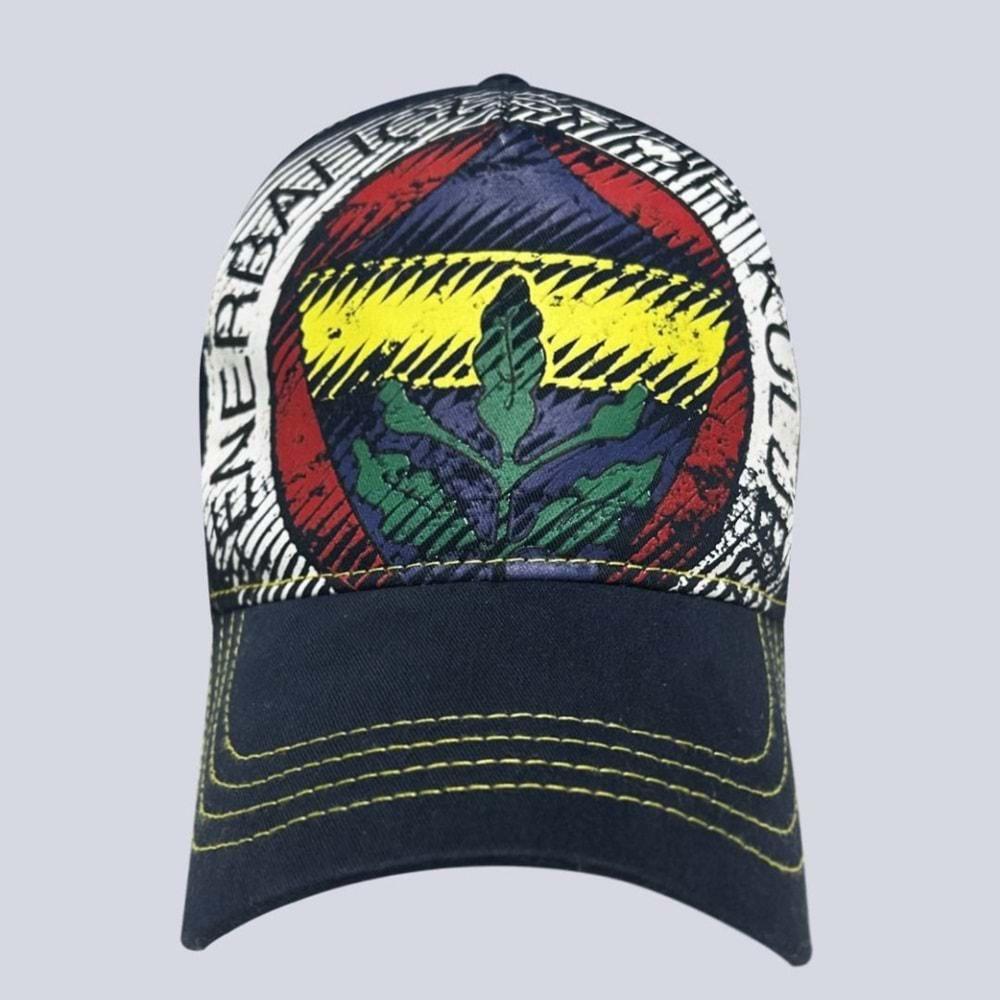 Fenerbahçe S.K. 25/26 Sezon Tribün 6 Renk Brush Logolu Unisex Şapka