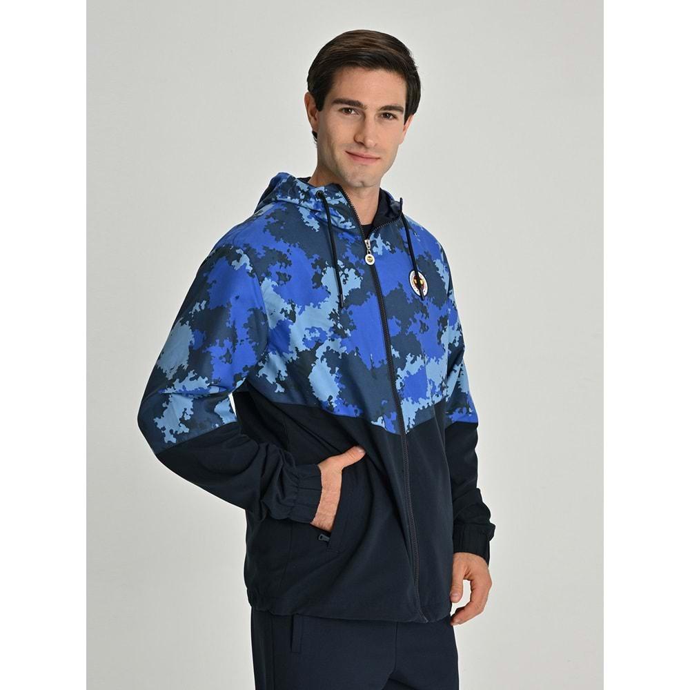 Fenerbahçe S.K. 25/26 Tribün Kamuflaj Yağmurluk Antrenman Jacket Eşofman Üstü Erkek Ceket