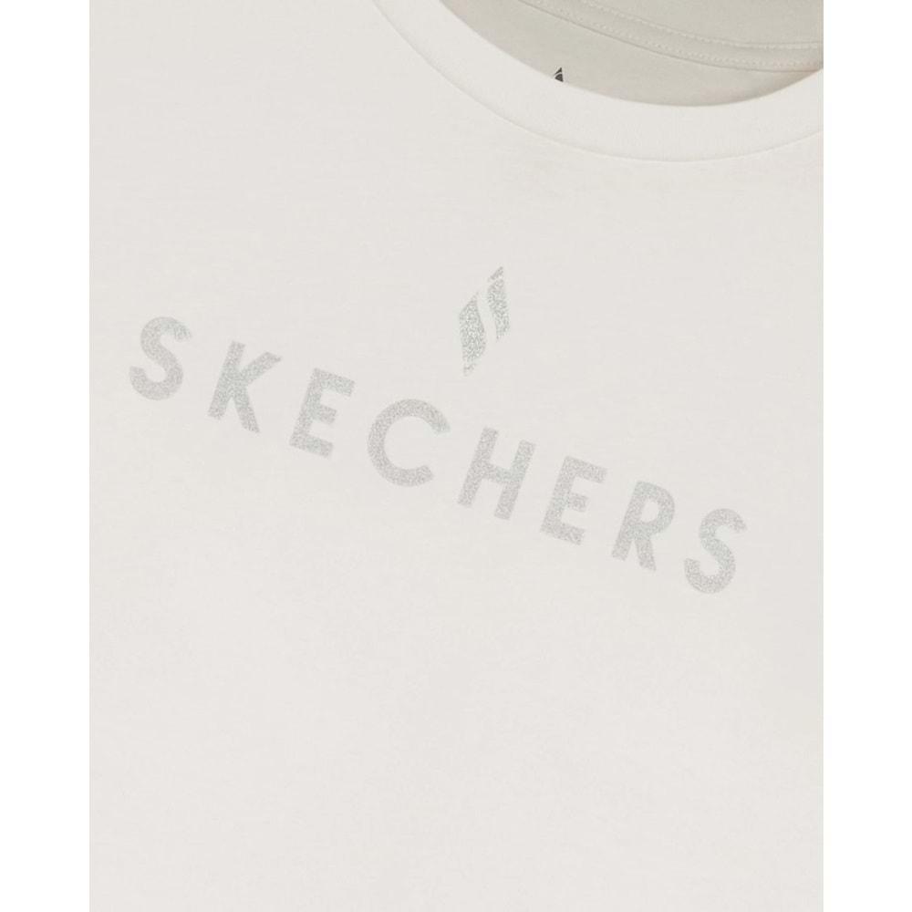 Skechers W Graphic Tee Crew Neck T-Shirt S232161-102 Kadın Tişört