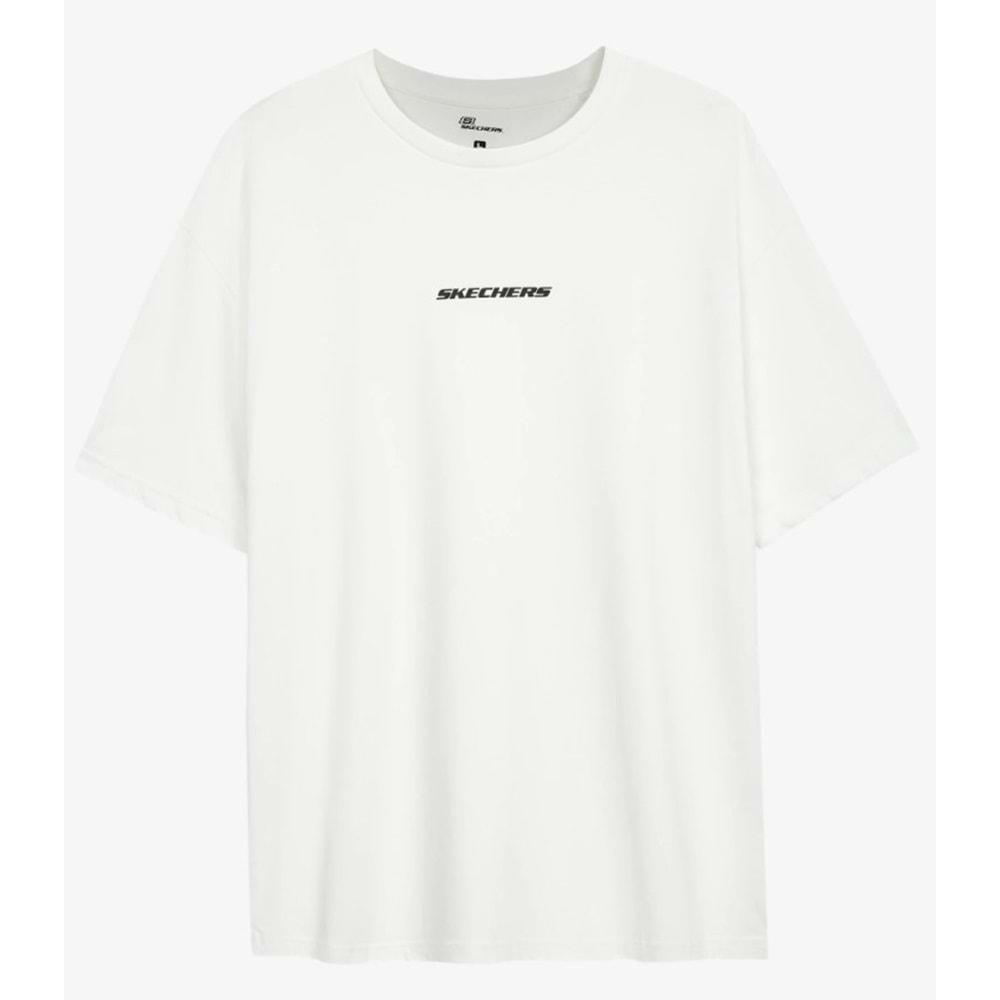 Skechers M Graphic Tee Oversize T-Shirt S232404-100 Erkek Tişört