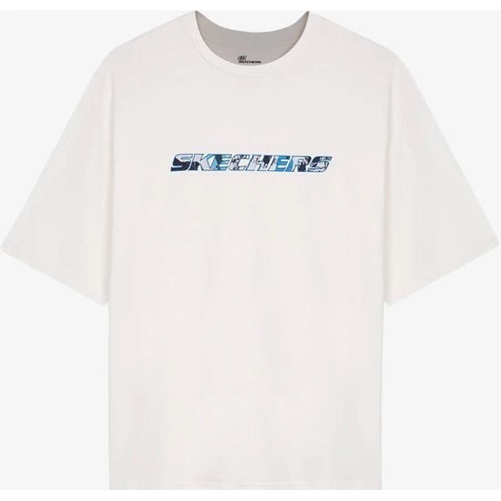 Skechers M Graphic Tee Crew Neck T-Shirt S232151-102 Erkek Tişört