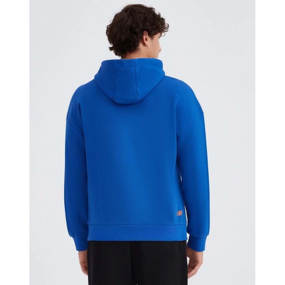 Skechers M Essential Hoodie Sweatshirt S232438-403 Kapüşonlu Erkek Sweatshirt