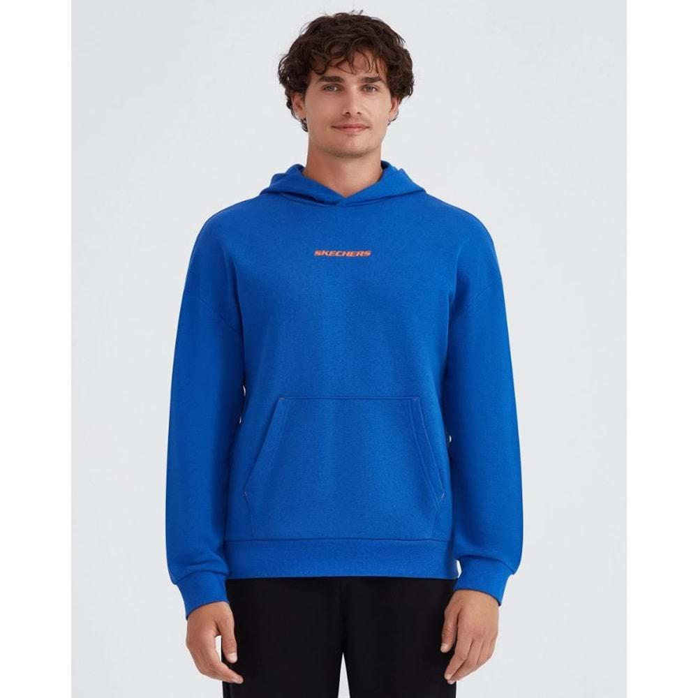 Skechers M Essential Hoodie Sweatshirt S232438-403 Kapüşonlu Erkek Sweatshirt