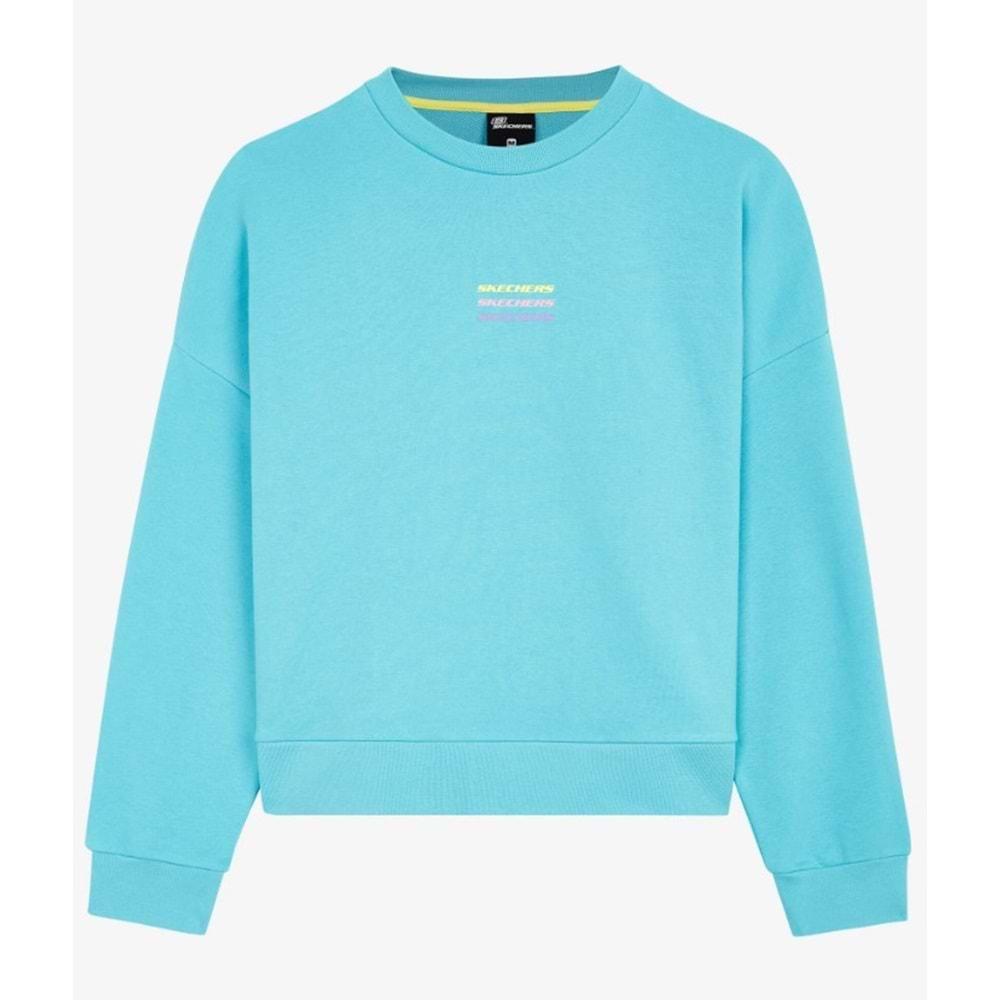 Skechers W Essential Crew Neck Sweatshirt S232241-405 Kadın Sweatshirt