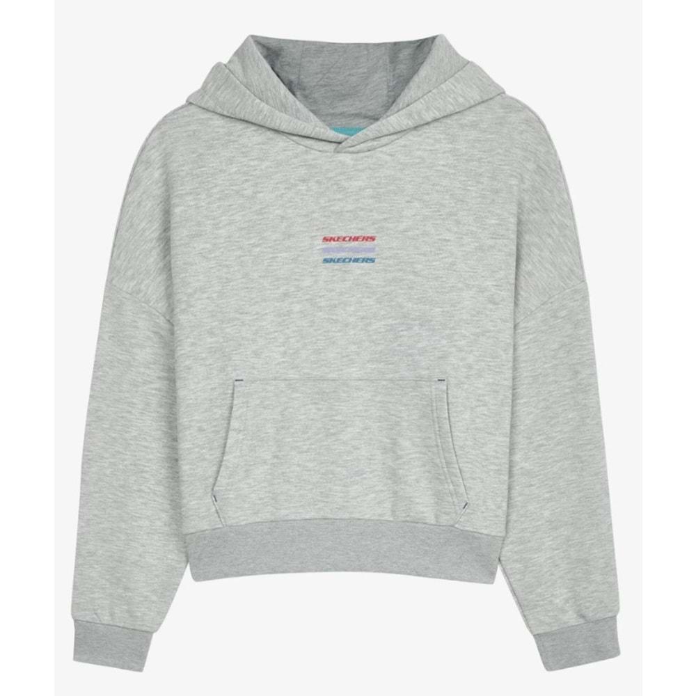 Skechers W Essential Hoodie Sweatshirt S232243- Kadın Kapüşonlu Sweatshirt