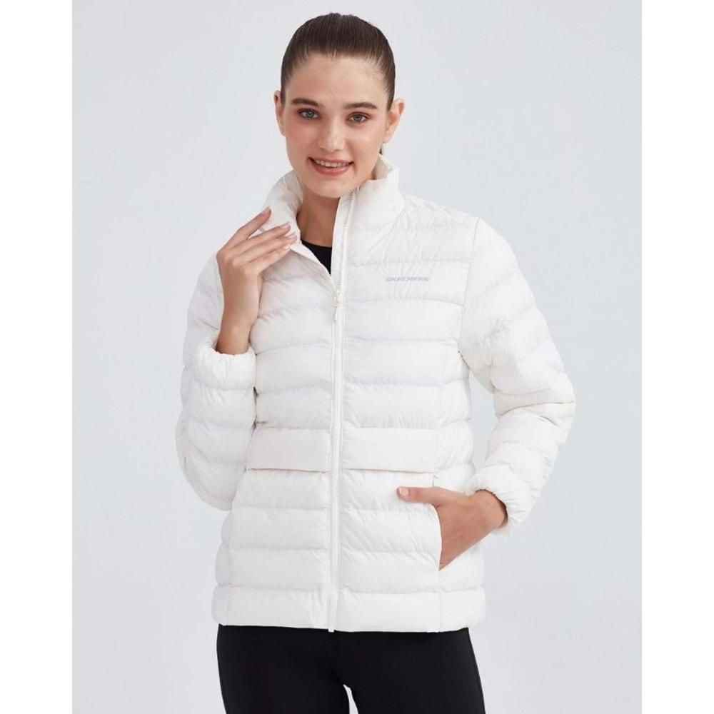 Skechers W Outerwear Pop Up Detailed Padded Jacket S231240-100 Günlük Kadın Mont