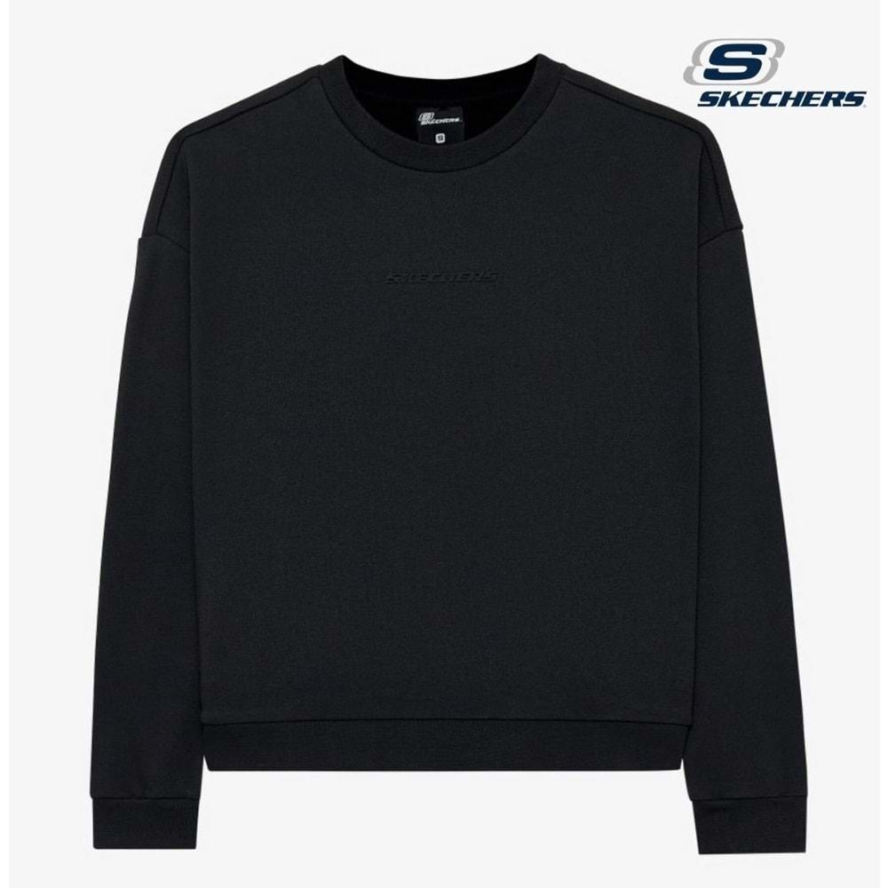 Skechers M Essential Crew Neck S242113-001 Sweatshirt Erkek Sweatshirt