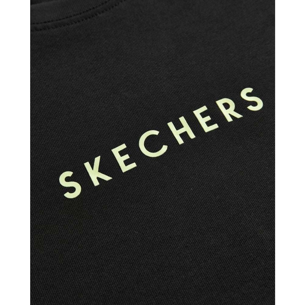 Skechers S242134-001 Graphic Tee Heavy Weight Oversize T-Shirt Tişort Erkek T-Shirt