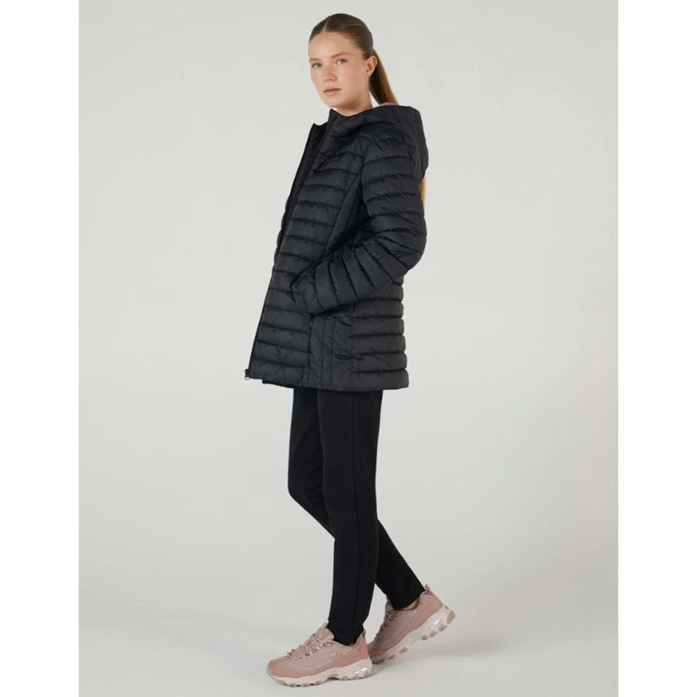 Skechers S242101-001 W Outerwear Polar Lining Pedded Jacket Kadın Mont