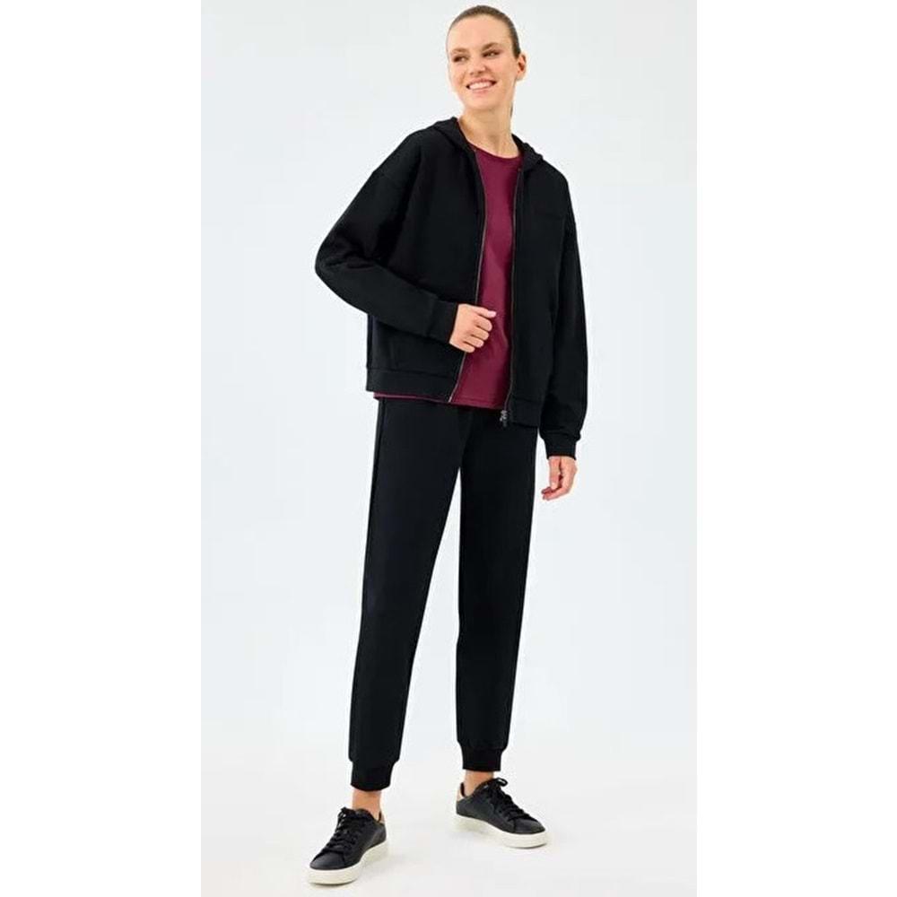 Skechers W Essential Full Zip Sweatshirt S2610016-3817 Kadın Kapüşonlu Fermuarlı Sweatshirt