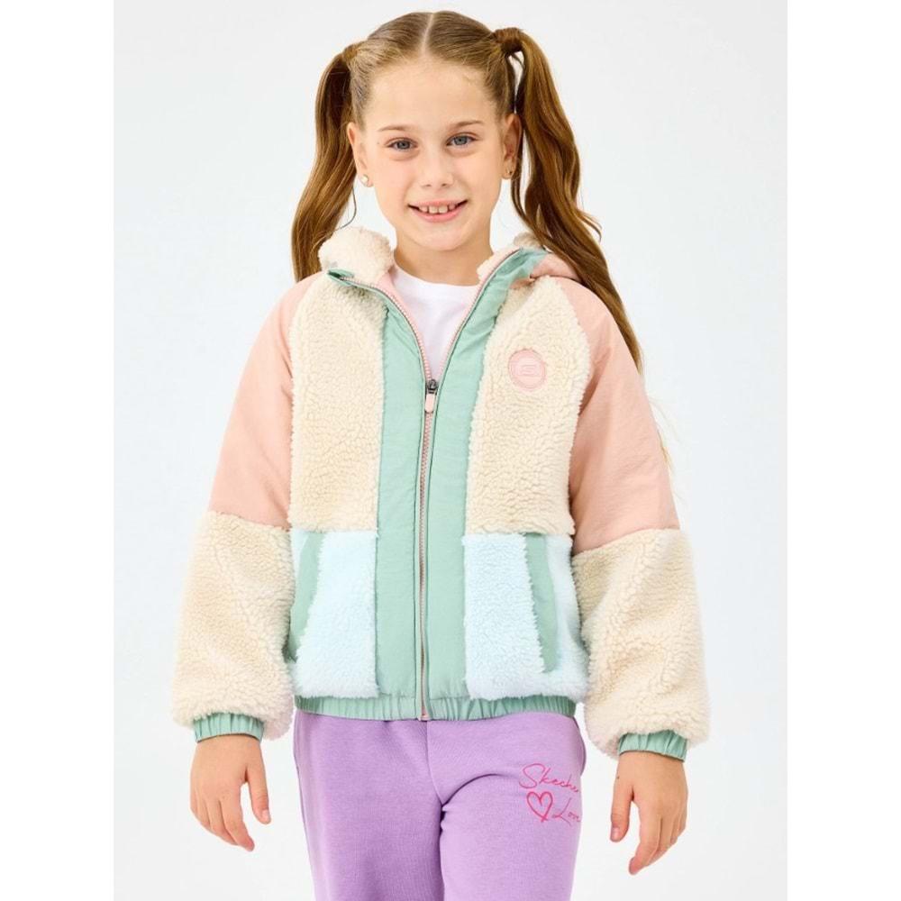Skechers G Outdoor Fleece Full Zip Sherpa SK2520031-0136 Kız Çocuk Mont